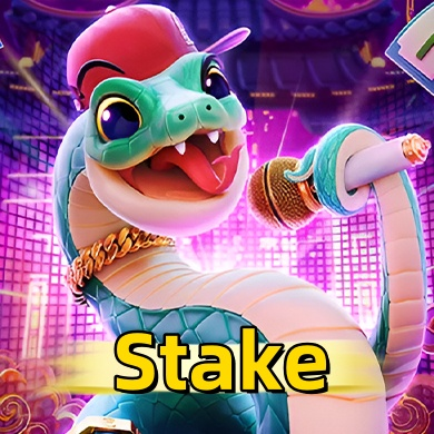 Imagem promocional da Stake mostrando a plataforma e suas vantagens